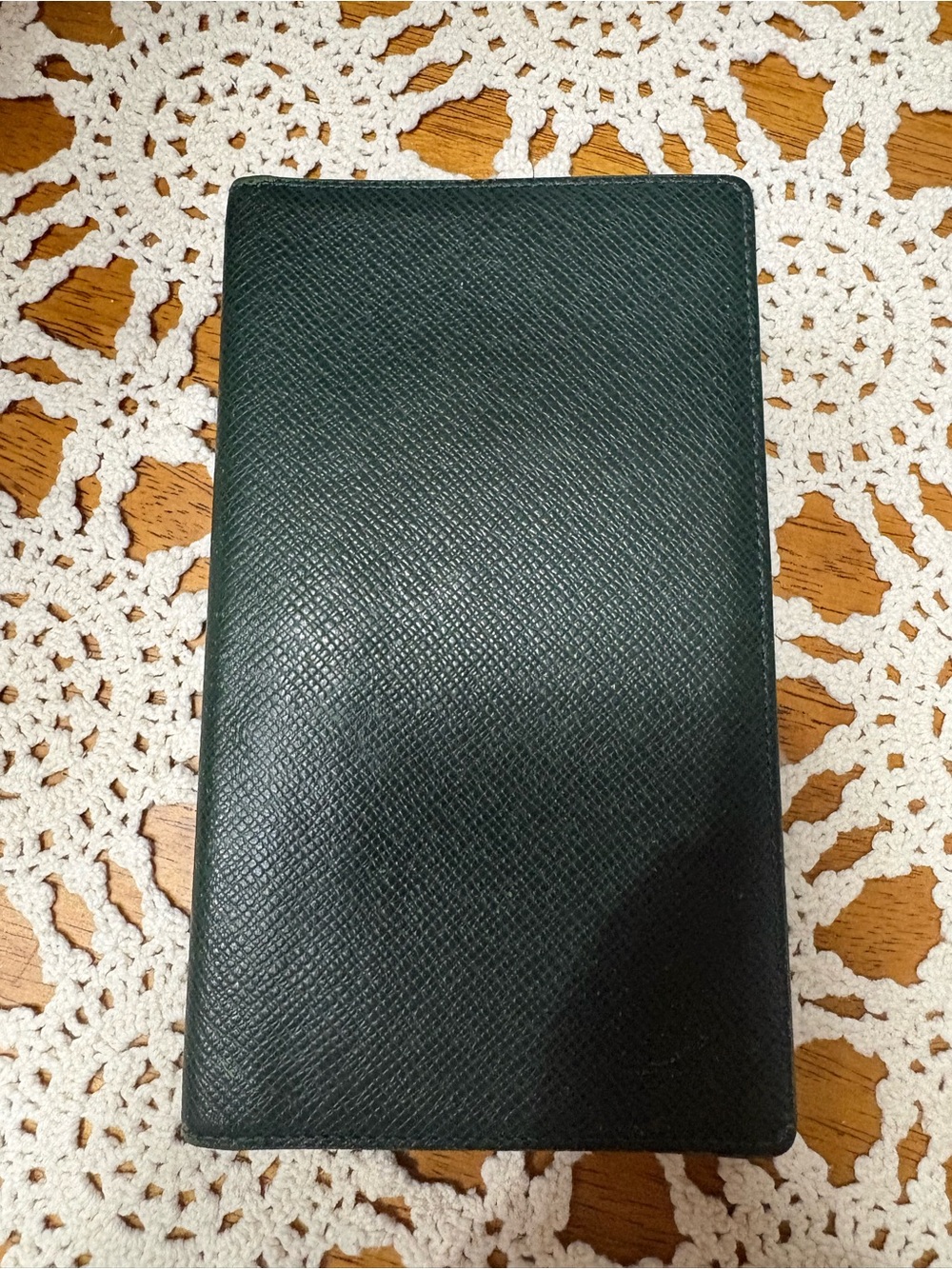 Louis Vuitton Taiga Leather Long Wallet Epicea Dark Green Vintage LV